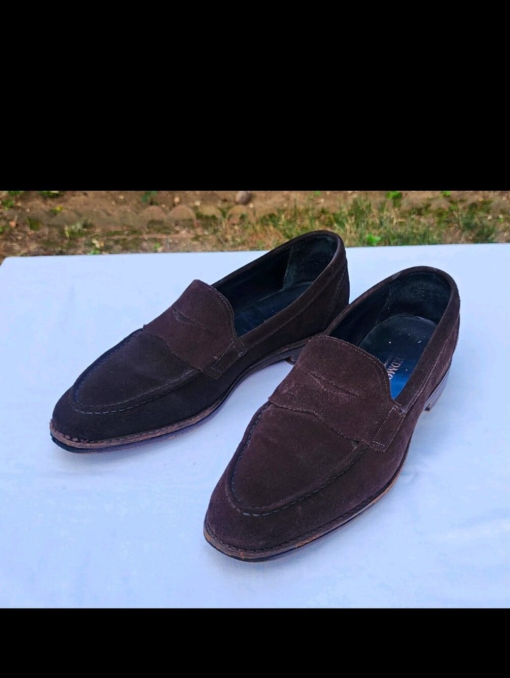 Allen Edmonds Mercer Street Brown Suede Loafers 9.5D